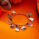18K Gold-Plated Halloween Charm Bracelet - Trendsi - Flyclothing LLC