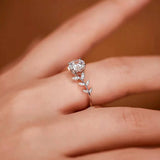 925 Sterling Silver Laurel Leaves Ring - Trendsi - Flyclothing LLC