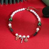 Christmas Acrylic Bead Charm Necklace - Trendsi - Flyclothing LLC
