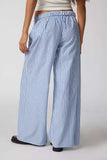Drawstring Striped Wide Leg Pants - Trendsi - Flyclothing LLC