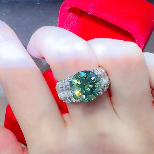 5 Carat Moissanite 925 Sterling Silver Ring - Trendsi - Flyclothing LLC