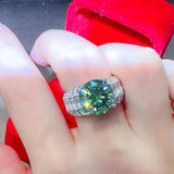 5 Carat Moissanite 925 Sterling Silver Ring - Trendsi - Flyclothing LLC