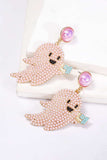 Ghost Shape Synthetic Pearl Dangle Earrings - Trendsi - Flyclothing LLC