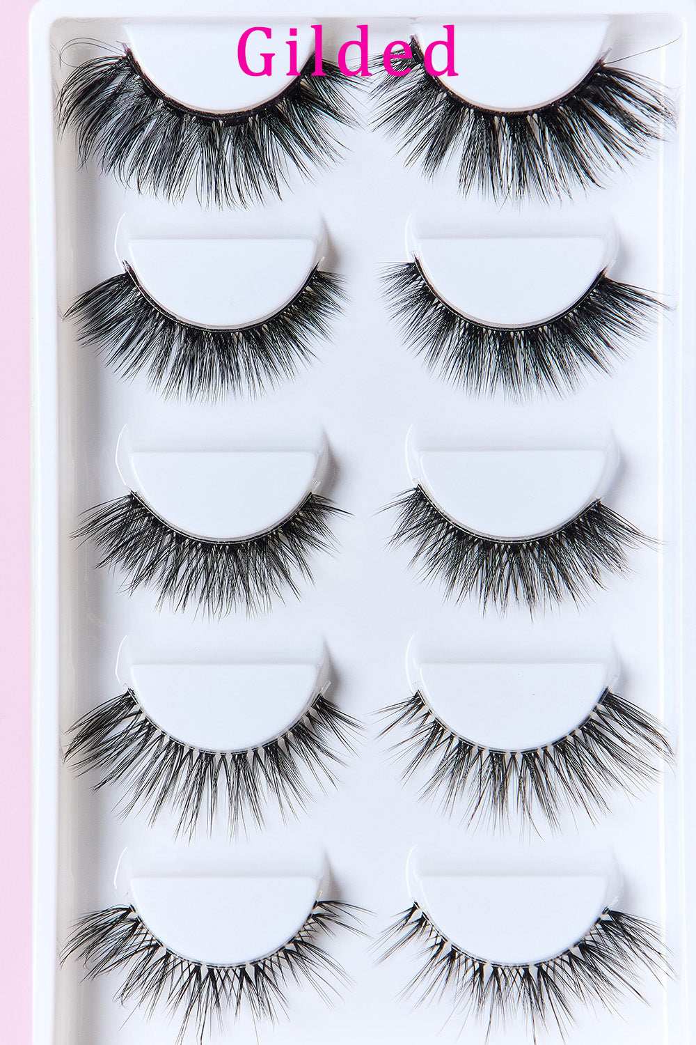SO PINK BEAUTY Faux Mink Eyelashes Variety Pack 5 Pairs - Trendsi - Flyclothing LLC