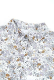 Floral Collared Neck Long Sleeve Shirt - Trendsi - Flyclothing LLC