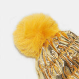 Thermal Knit Hat with Pompom - Trendsi - Flyclothing LLC
