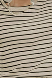 Striped Round Neck Dropped Shoulder Top - Trendsi - Flyclothing LLC