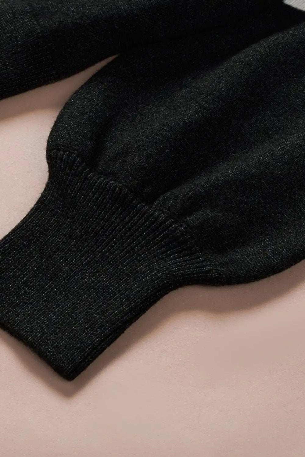 Color Block V Neck Long Sleeve Sweater - Trendsi - Flyclothing LLC