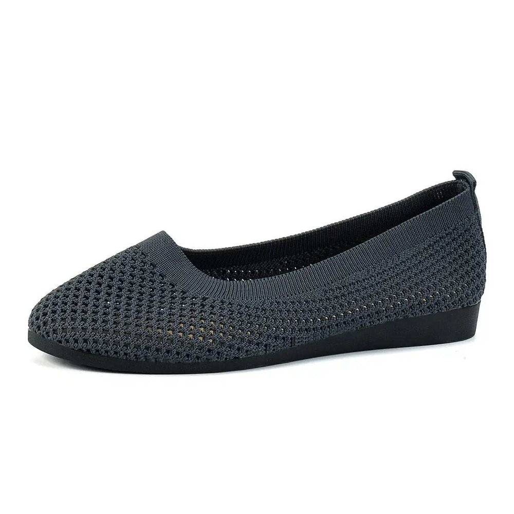 Solid Color Mesh Flat Slip-Ons - Trendsi - Flyclothing LLC