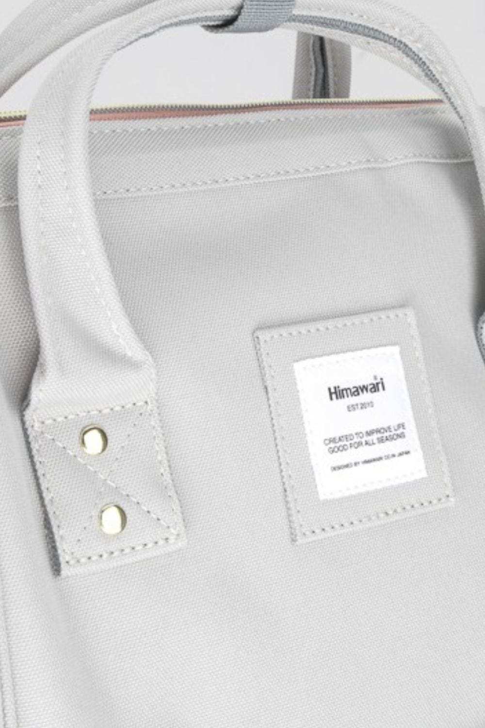 Himawari Contrast Waterproof Canvas Backpack Bag with Side Pockets - Trendsi - Flyclothing LLC