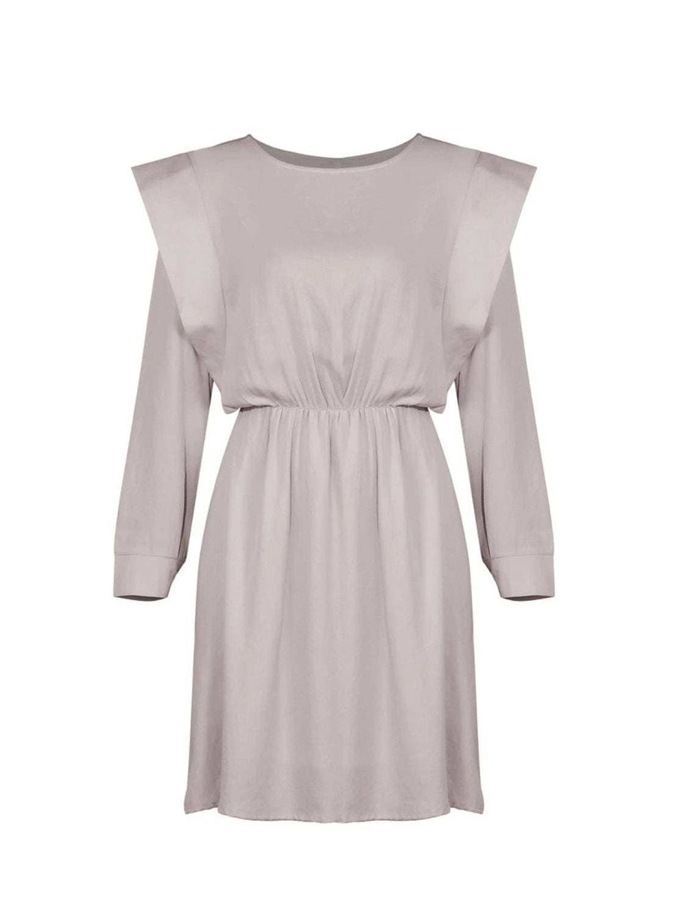 Round Neck Long Sleeve Mini Dress - Trendsi - Flyclothing LLC