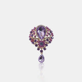 Alloy Rhinestone Teardrop Brooch - Trendsi - Flyclothing LLC