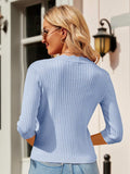 Button Up Long Sleeve Cardigan - Trendsi - Flyclothing LLC
