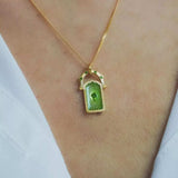 18K Gold-Plated Titanium Steel Pendant Necklace - Trendsi - Flyclothing LLC