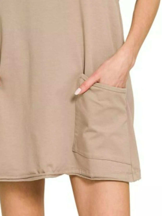 Zenana Cami Mini Dress with Built-in Romper Liner - Trendsi - Flyclothing LLC