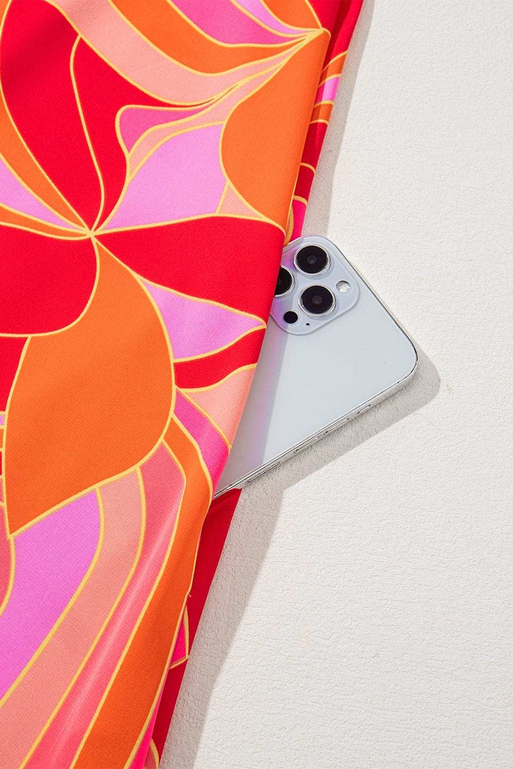 Contrast Grecian Neck Maxi Dress - Trendsi - Flyclothing LLC