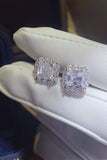 2 Carat Moissanite 925 Sterling Silver Stud Earrings - Trendsi - Flyclothing LLC