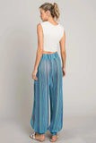 Cotton Bleu by Nu Label Striped Smocked Cover Up Pants - Trendsi - Flyclothing LLC