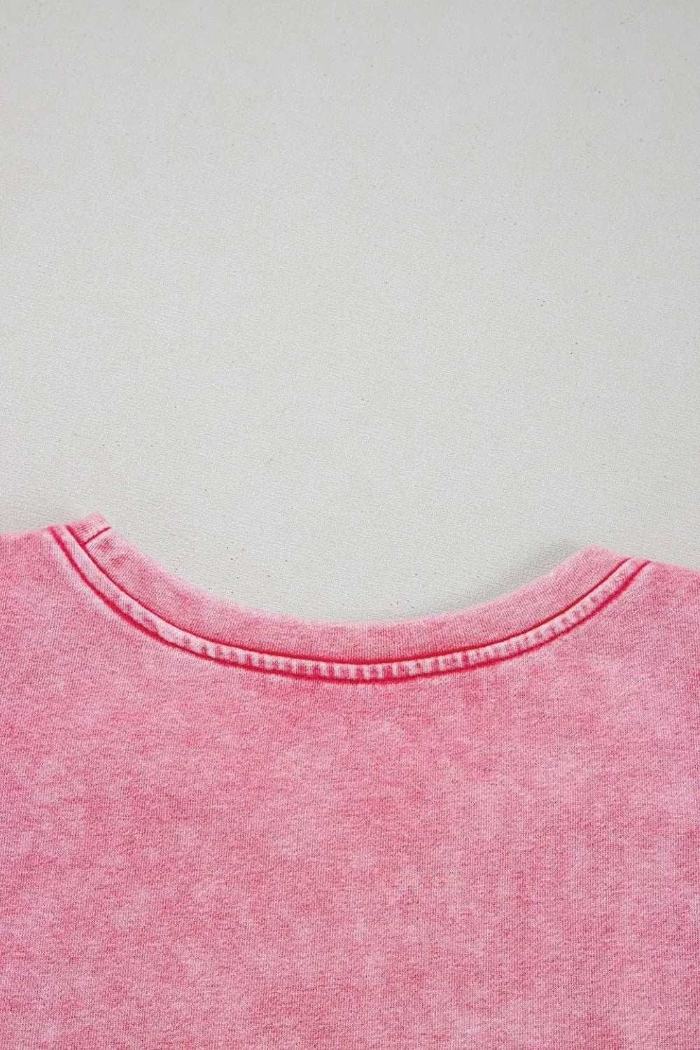 Mineral Wash Raw Edge Ruffle Mini Dress - Trendsi - Flyclothing LLC