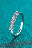 925 Sterling Silver Moissanite Ring - Trendsi - Flyclothing LLC