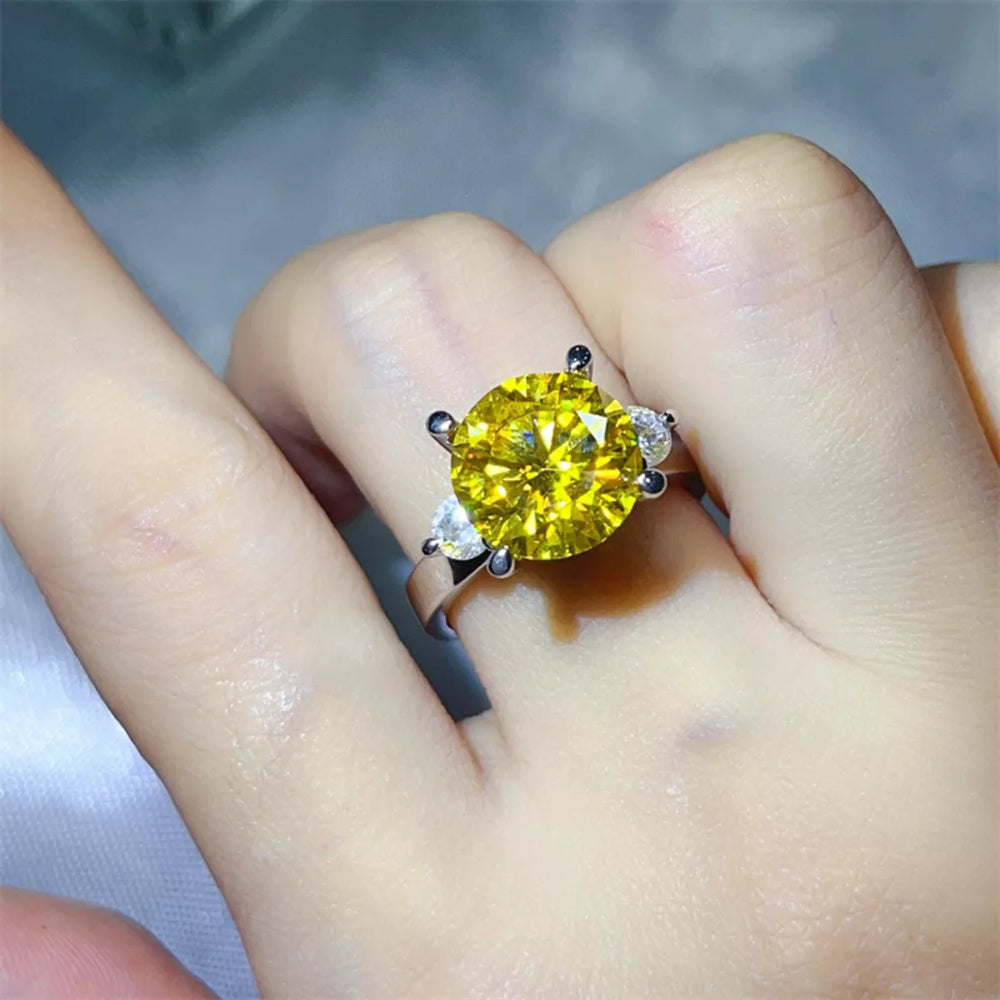 5 Carat Moissanite 925 Sterling Silver Ring - Trendsi - Flyclothing LLC