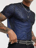 Men's Full Size Mock Neck Short Sleeve Top Plus Size - Trendsi - Flyclothing LLC