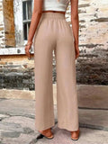Tied High Waist Wide Leg Pants with Pockets - Trendsi - Flyclothing LLC