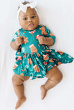 Gingerbread House 3/4 Sleeve Twirl Bodysuit - Mila & Rose ® - Flyclothing LLC