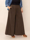 Plus Size Wide Leg Pants with Pockets - Trendsi - Flyclothing LLC