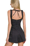 Zenana Tie Back Romper - Trendsi - Flyclothing LLC
