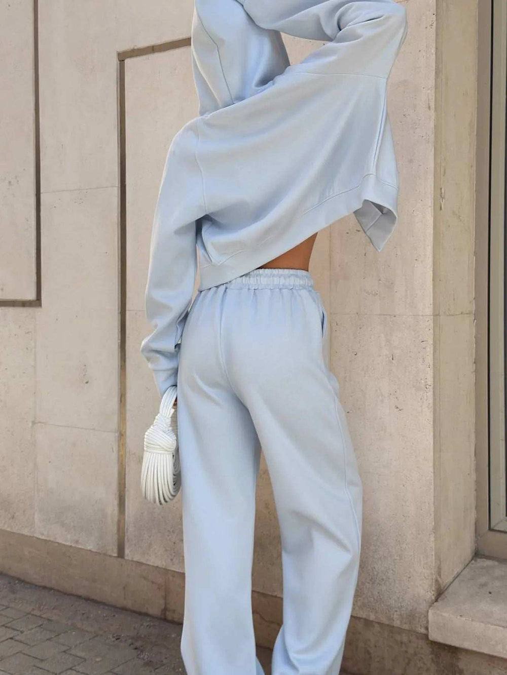 Zip Up Drawstring Hoodie and Pants Set - Trendsi - Flyclothing LLC