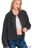 Zenana Button Down Wool Cardigan Sweater - Trendsi - Flyclothing LLC