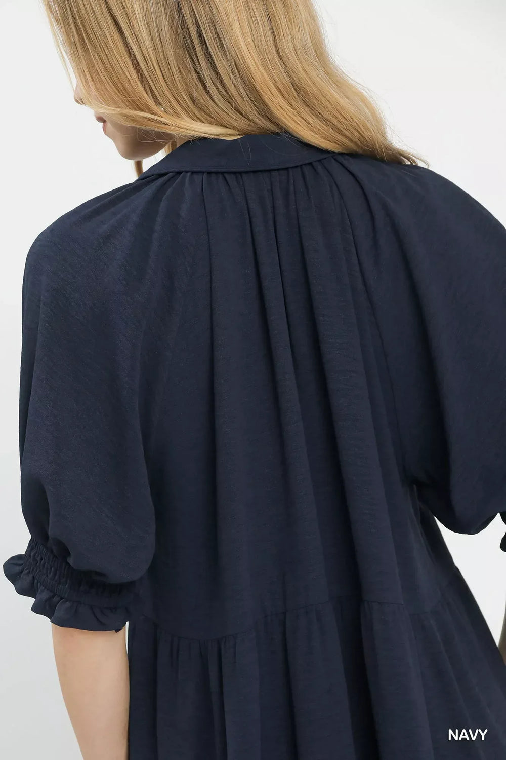 Umgee Solid Tiered Midi Dress - Trendsi - Flyclothing LLC