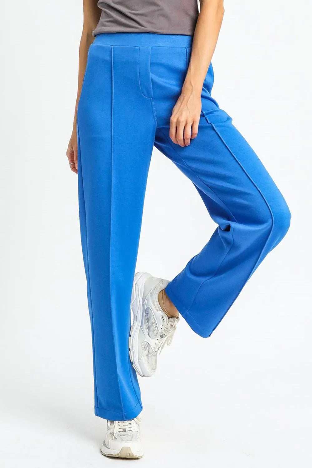 Umgee High Waisted Wide Leg Pants - Trendsi - Flyclothing LLC
