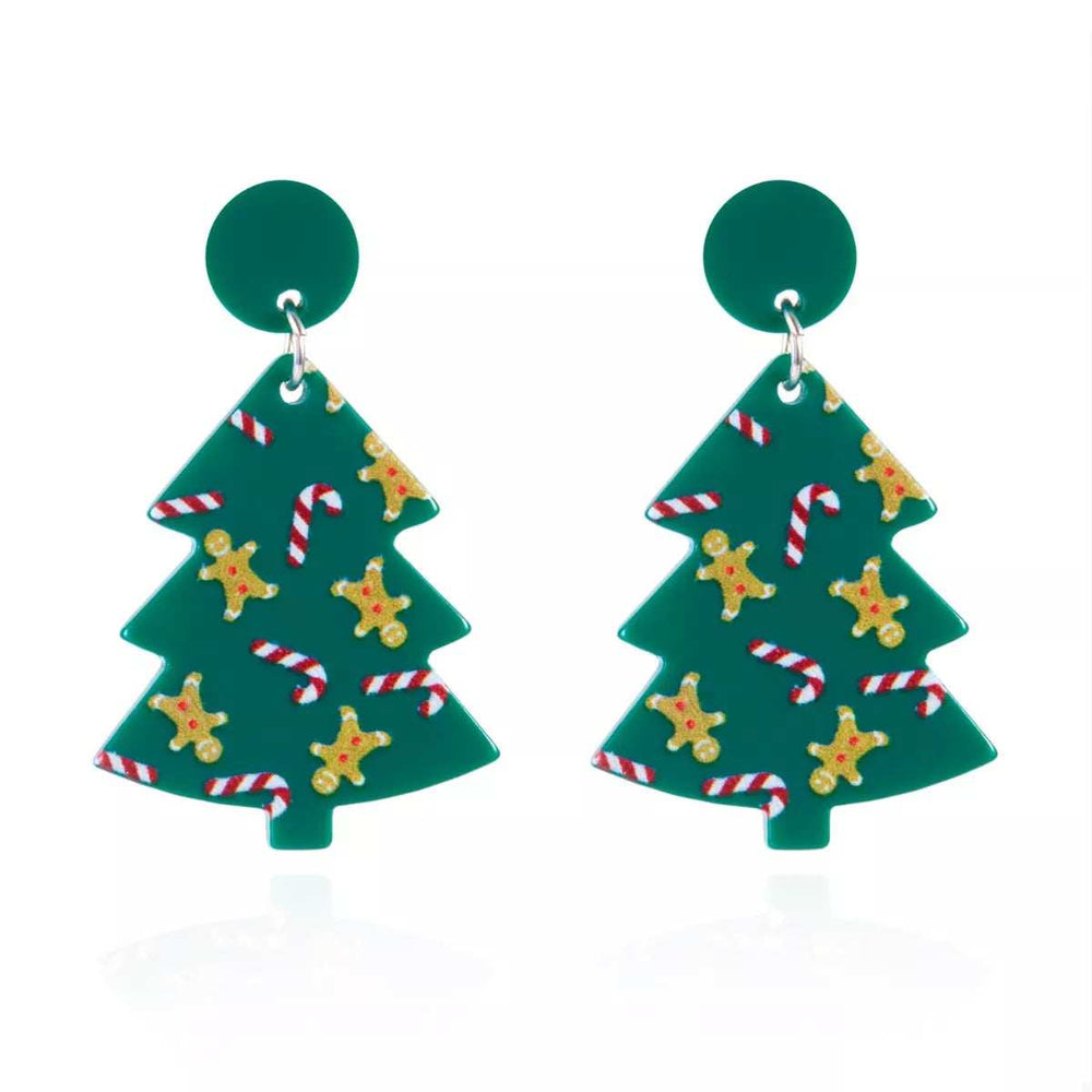 Christmas Tree Drop Earrings - Trendsi - Flyclothing LLC