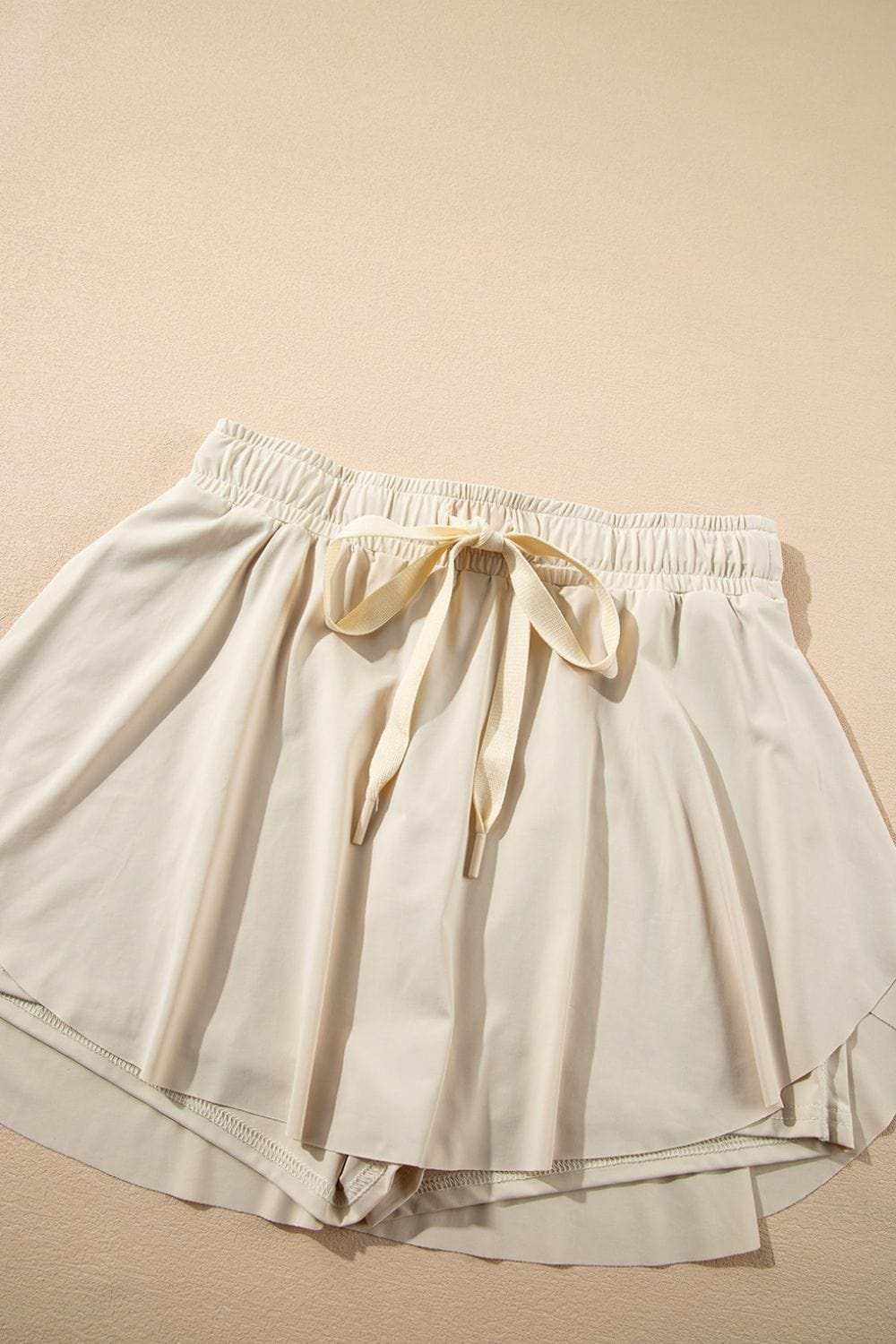 Drawstring High Waist Lined Active Skorts - Trendsi - Flyclothing LLC