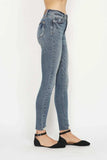 Judy Blue Full Size Tummy Control Vintage Wash Hem Destroy Skinny Jeans - Trendsi - Flyclothing LLC