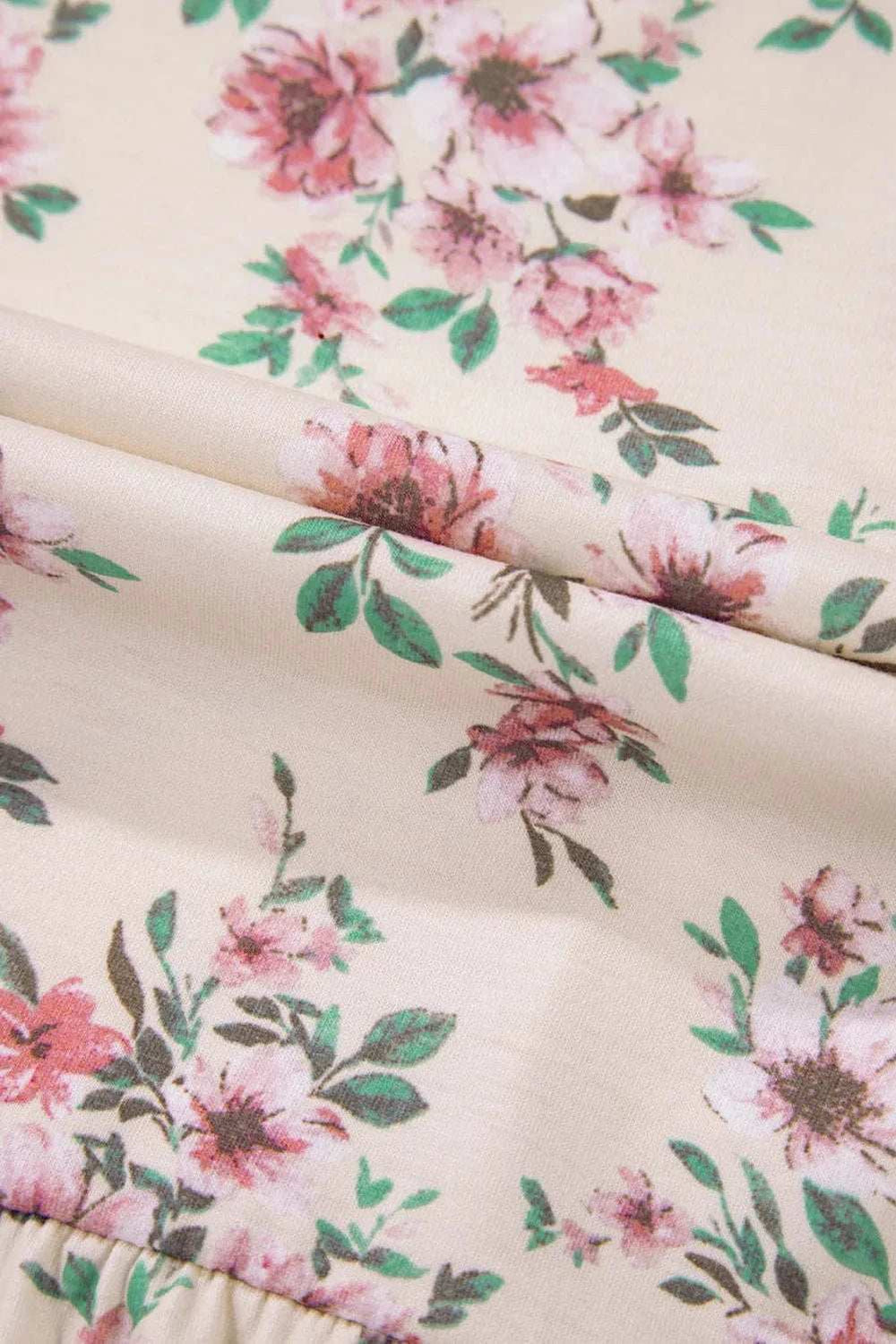 Printed Square Neck Long Sleeve Blouse - Trendsi - Flyclothing LLC