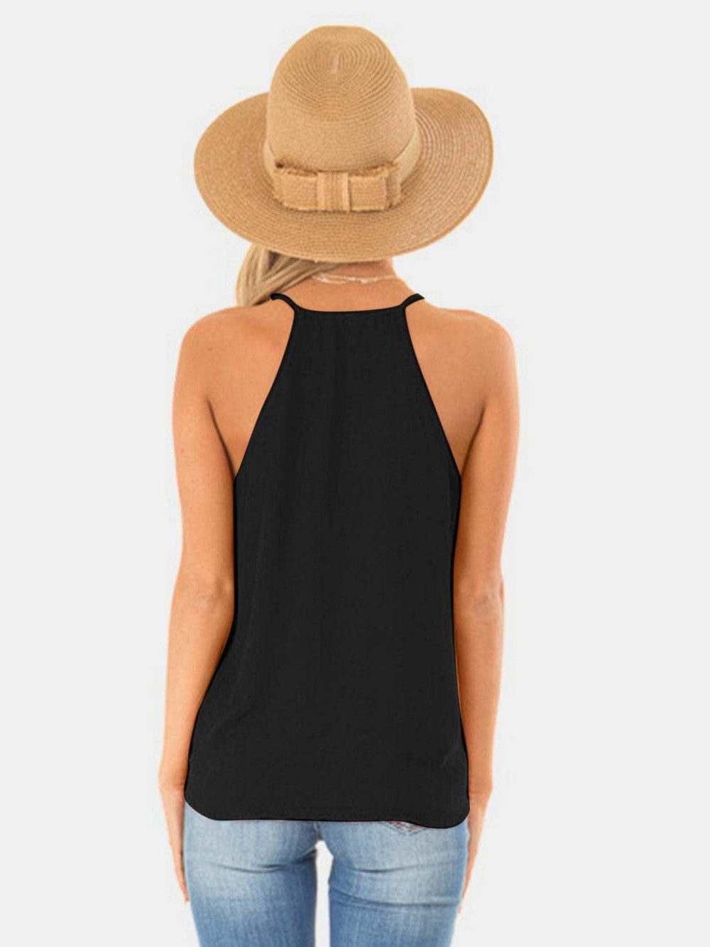 Full Size Surplice Spaghetti Strap Top - Trendsi - Flyclothing LLC