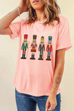 Nutcracker Round Neck Short Sleeve T-Shirt - Trendsi - Flyclothing LLC
