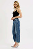 RISEN Full Size Low Rise Crop Boyfriend Jeans Plus Size - Trendsi - Flyclothing LLC