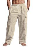 Men's Full Size Drawstring Pants with Pockets Plus Size - Trendsi - Flyclothing LLC