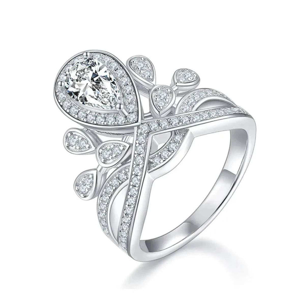 1 Carat Moissanite 925 Sterling Silver Ring - Trendsi - Flyclothing LLC