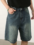 Men's Washed Denim Shorts with Pockets - Trendsi - Flyclothing LLC