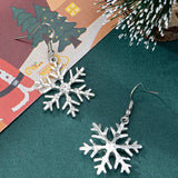 Christmas Snowflake Dangle Earrings - Trendsi - Flyclothing LLC