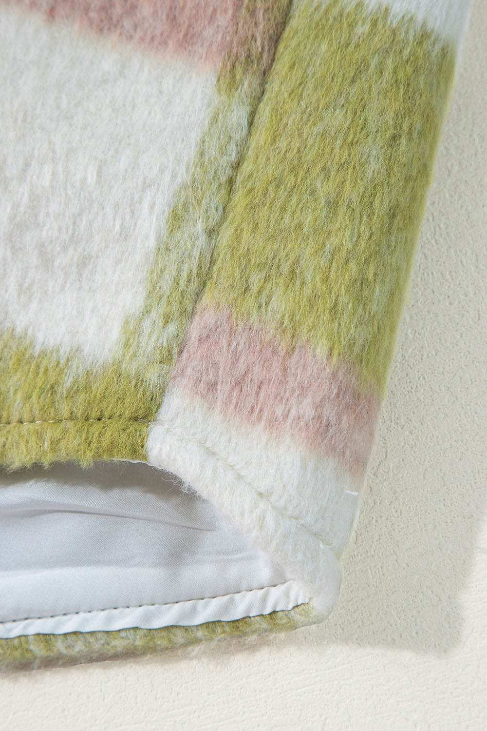 Pocketed Plaid Collared Neck Shacket - Trendsi - Flyclothing LLC