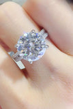 5 Carat Moissanite 925 Sterling Silver Ring - Trendsi - Flyclothing LLC