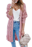 V-Neck Long Sleeve Cardigan - Trendsi - Flyclothing LLC