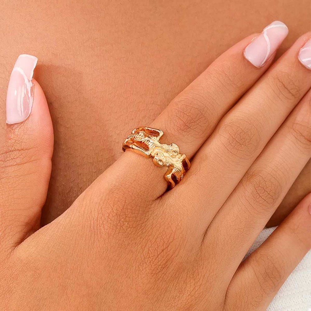 Halloween Skull Alloy Ring - Trendsi - Flyclothing LLC