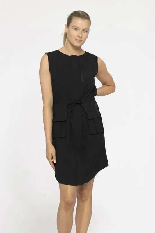 MONO B Versatile Drawstring Waist Tank Dress - Trendsi - Flyclothing LLC